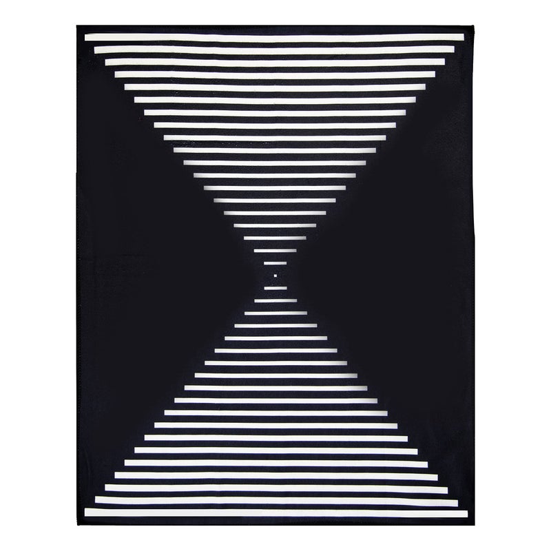 Skoy Kitchen Towel (Pack of 1) for Everyday Use, 100% Recycled Polyester Towel with Reversible Design, 18" X 24", Black and White - Image 1
